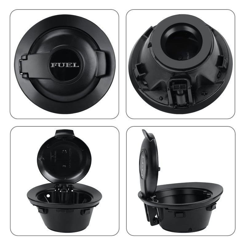 Parfyter 68250120AA Fuel Filler Door Cap Matte Black Gas Cover Cap Vapor Edition Compatible with 2008-2023 Dodge Challenger - Image 3